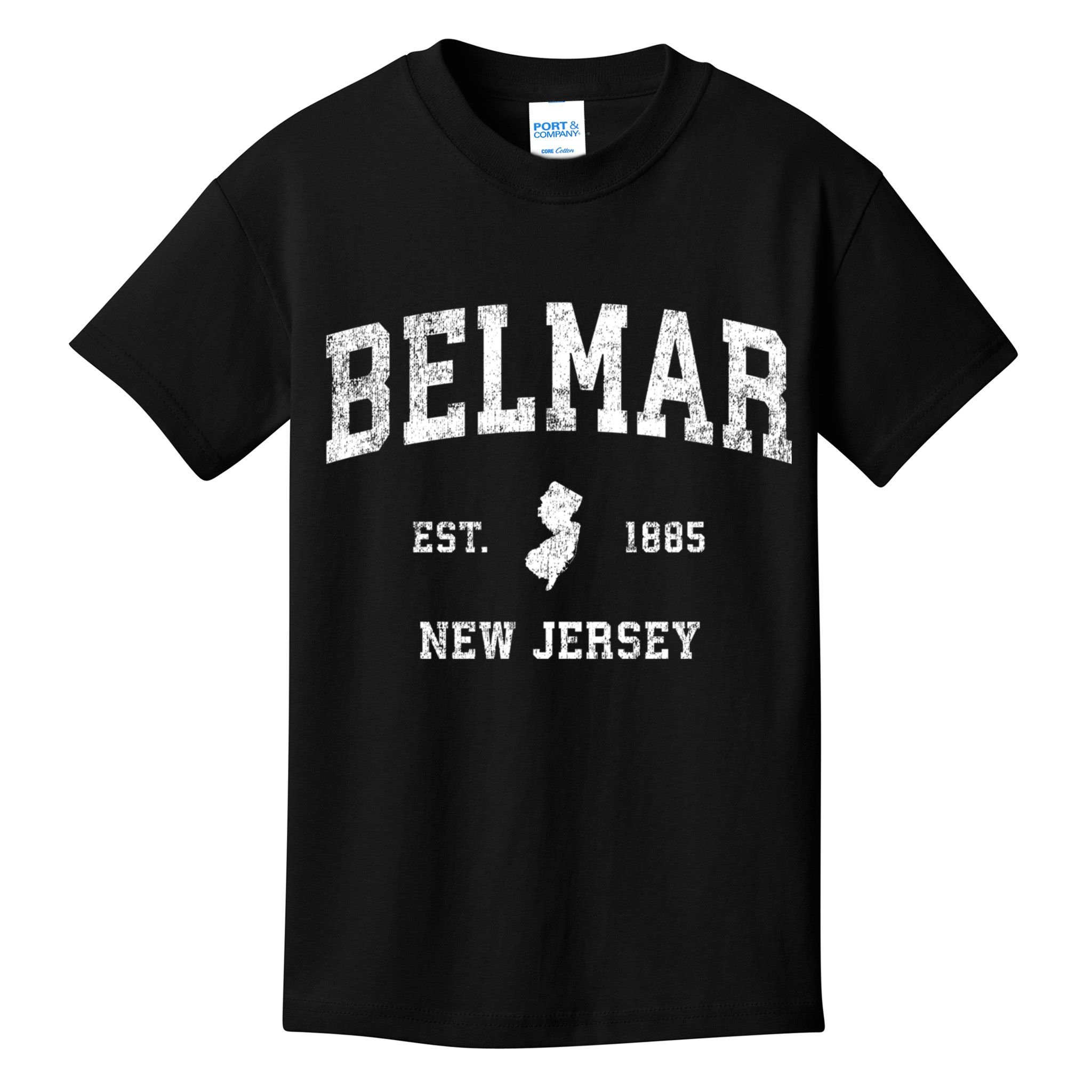 Belmar New Jersey Nj Vintage Sports Kids T-Shirt