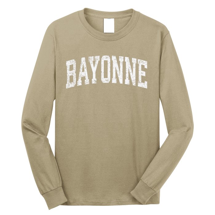 Bayonne New Jersey Nj Vintage Athletic Sports Long Sleeve Shirt