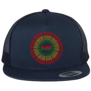 Black Nurse Juneteenth Since 1865 Afro America Gift Flat Bill Trucker Hat