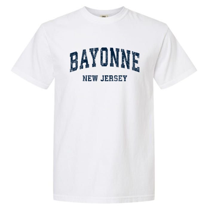 Bayonne New Jersey Nj Vintage Varsity Sports Garment-Dyed Heavyweight T-Shirt