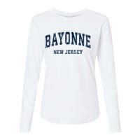 Bayonne New Jersey Nj Vintage Varsity Sports Womens Cotton Relaxed Long Sleeve T-Shirt