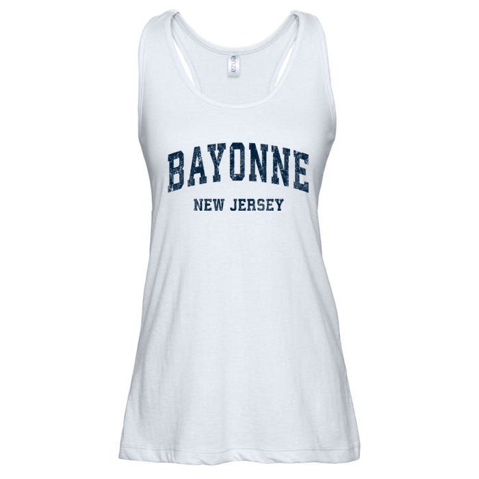 Bayonne New Jersey Nj Vintage Varsity Sports Ladies Essential Flowy Tank