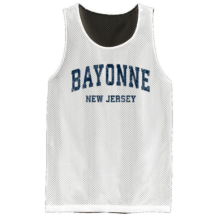 Bayonne New Jersey Nj Vintage Varsity Sports Mesh Reversible Basketball Jersey Tank