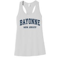 Bayonne New Jersey Nj Vintage Varsity Sports Women's Racerback Tank