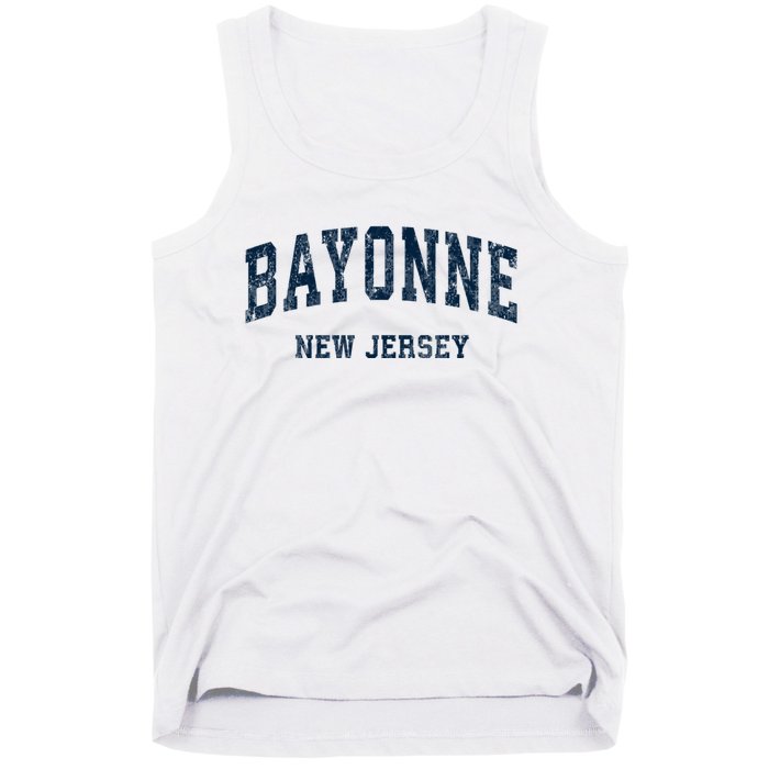 Bayonne New Jersey Nj Vintage Varsity Sports Tank Top