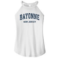 Bayonne New Jersey Nj Vintage Varsity Sports Women's Perfect Tri Rocker Tank