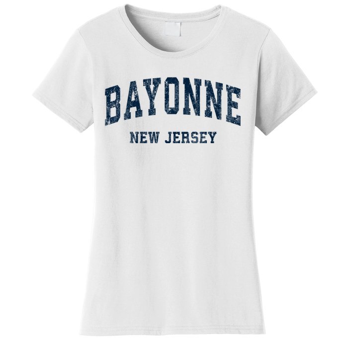 Bayonne New Jersey Nj Vintage Varsity Sports Women's T-Shirt