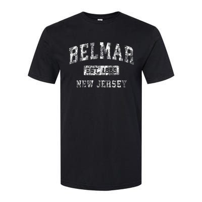 Belmar New Jersey Nj Vintage Established Sports Design Softstyle CVC T-Shirt