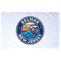 Belmar New Jersey Nj Vintage Nautical Waves Design Microfiber Hand Towel