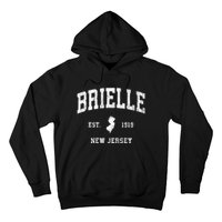 Brielle New Jersey Nj Vintage Athletic Sports Hoodie