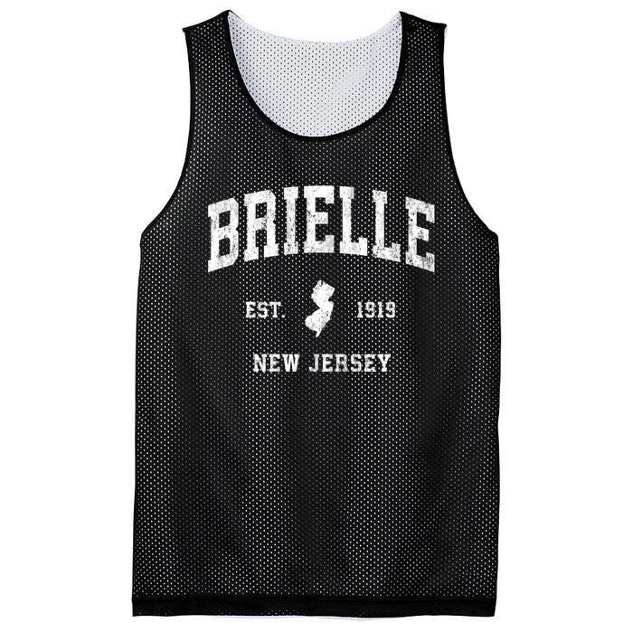 Brielle New Jersey Nj Vintage Athletic Sports Mesh Reversible Basketball Jersey Tank