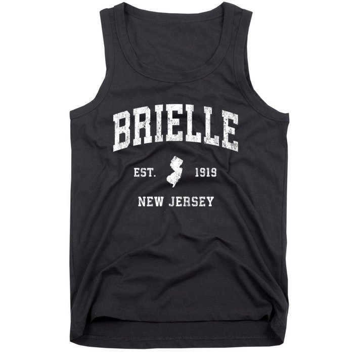 Brielle New Jersey Nj Vintage Athletic Sports Tank Top