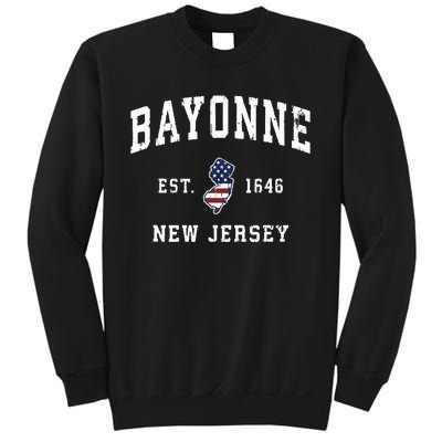 Bayonne New Jersey Nj Vintage American Flag Sports Design Sweatshirt