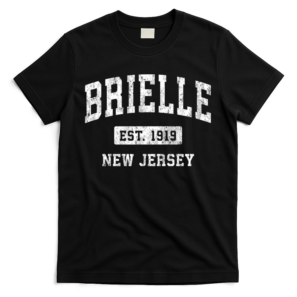 Brielle New Jersey Nj Vintage Athletic Sports T-Shirt