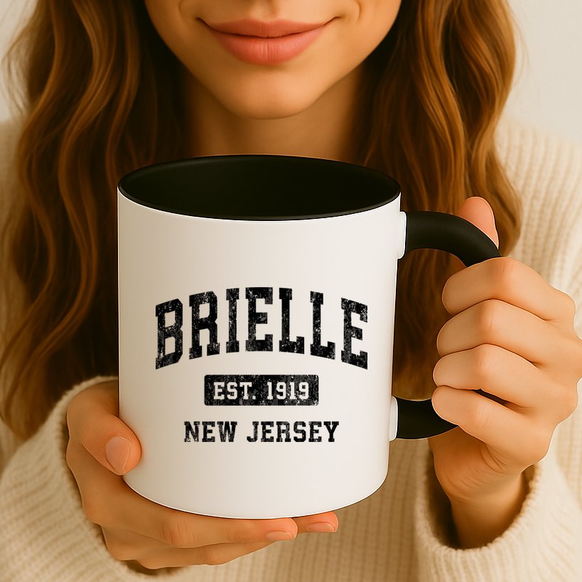 Brielle New Jersey Nj Vintage Athletic Sports Mug