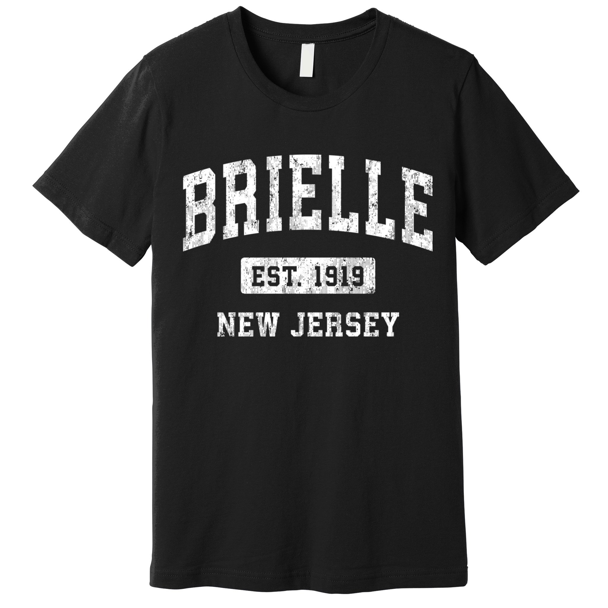 Brielle New Jersey Nj Vintage Athletic Sports Premium T-Shirt