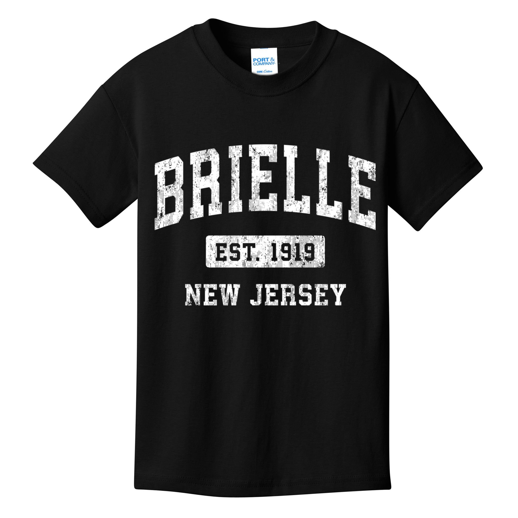 Brielle New Jersey Nj Vintage Athletic Sports Kids T-Shirt