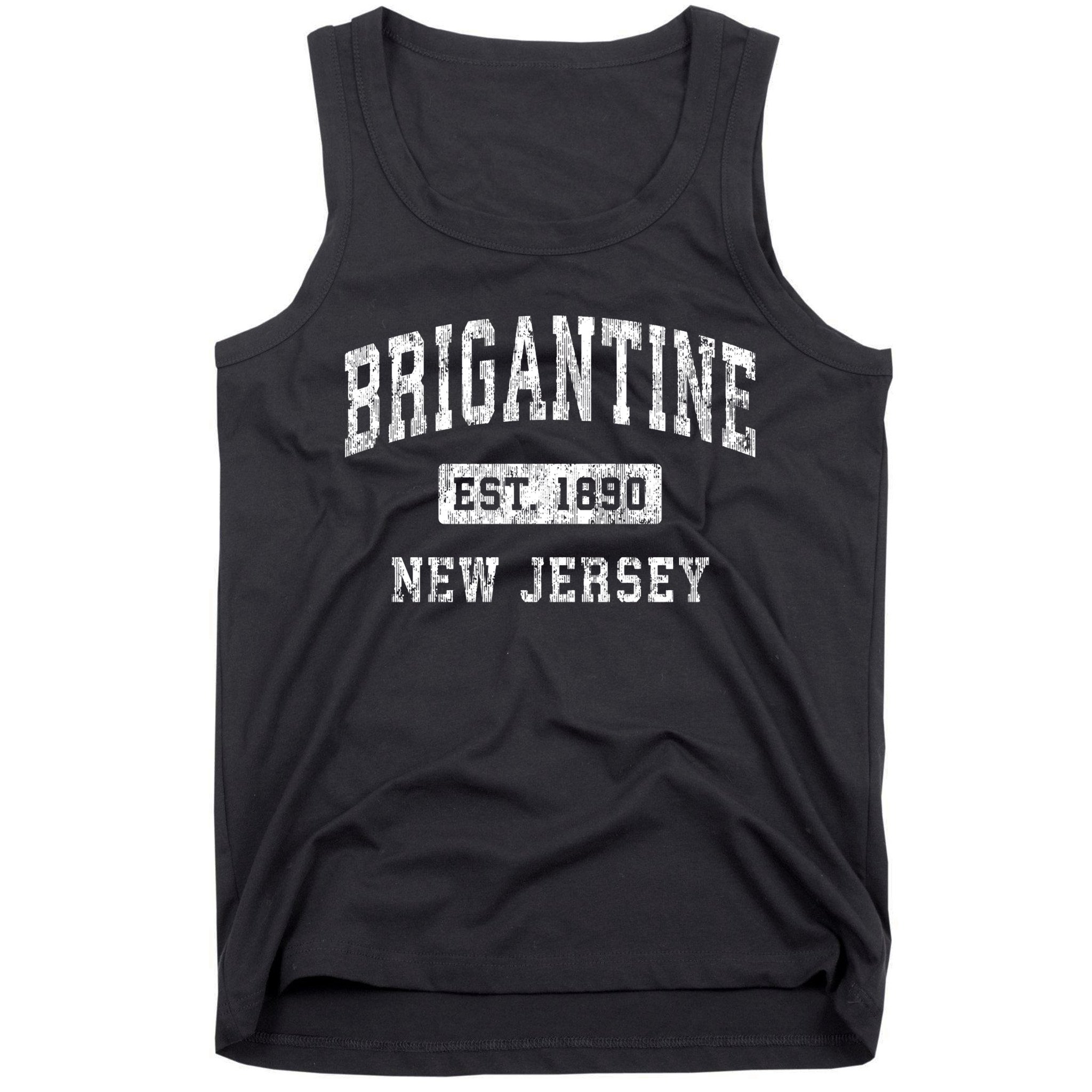 Brigantine New Jersey Nj Vintage Established Sports Tank Top