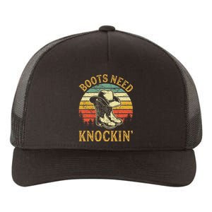 Boots Need Knockin Country Music Lover Yupoong Adult 5-Panel Trucker Hat