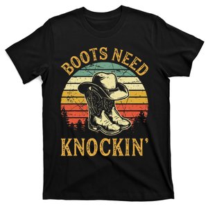 Boots Need Knockin Country Music Lover T-Shirt