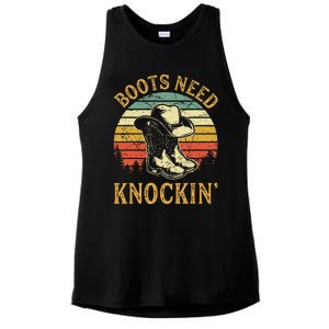 Boots Need Knockin Country Ladies PosiCharge Tri-Blend Wicking Tank