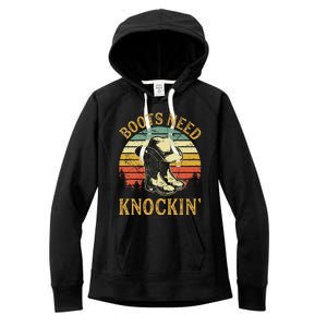 Boots Need Knockin Country Women's Fleece Hoodie