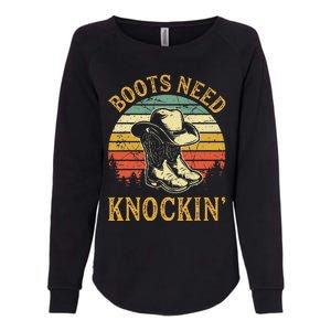 Boots Need Knockin Country Womens California Wash Sweatshirt