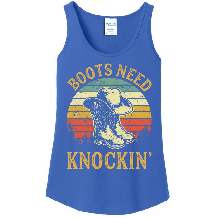 Boots Need Knockin Country Ladies Essential Tank