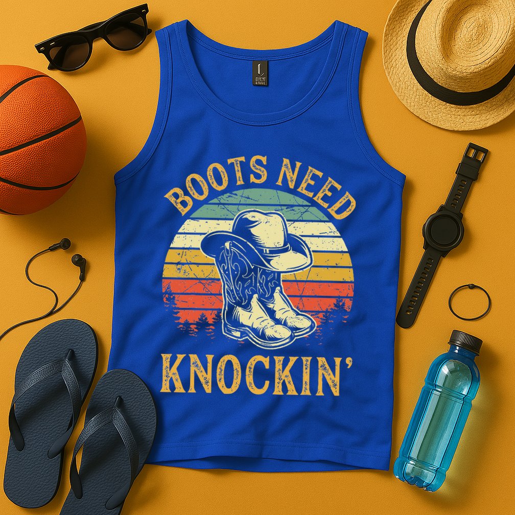 Boots Need Knockin Country Tank Top