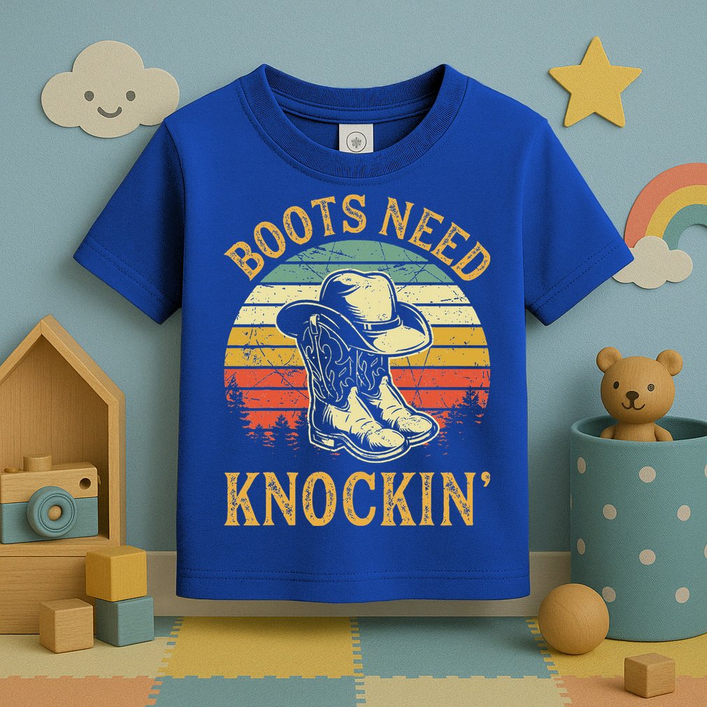 Boots Need Knockin Country Toddler T-Shirt