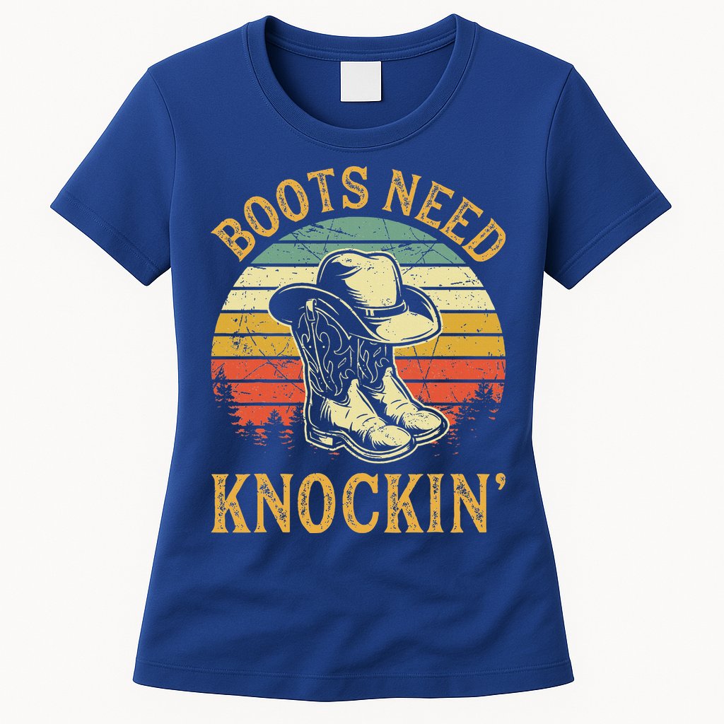 Boots Need Knockin Country Womens T-Shirt