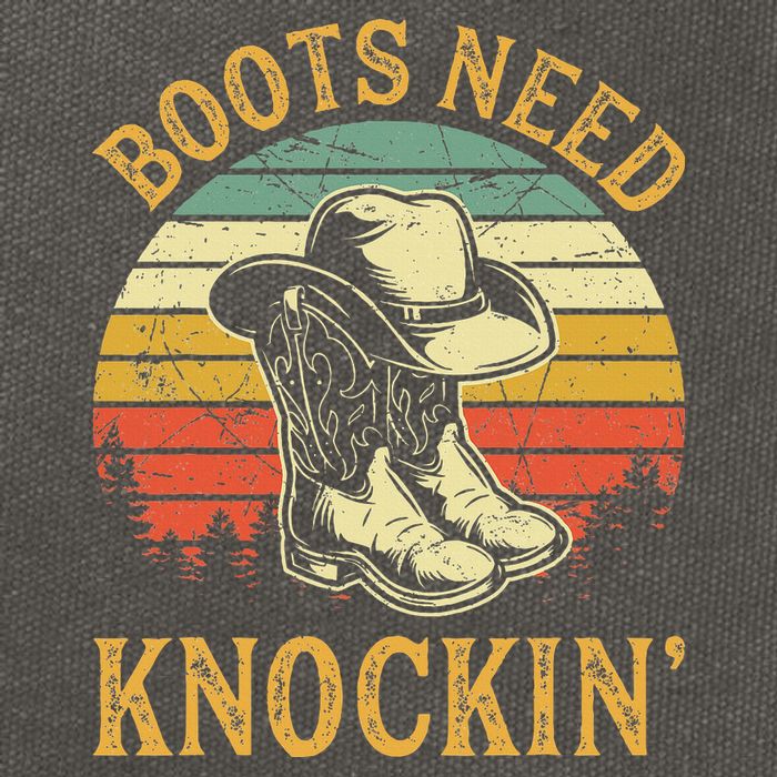 Boots Need Knockin Country Cotton Canvas Backpack