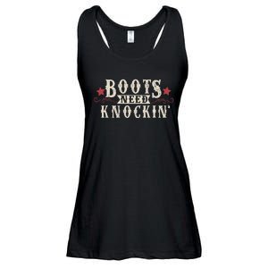 Boots Need Knocking Country Music Song Ladies Essential Flowy Tank