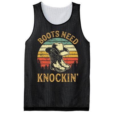 Boots Need Knockin Country Music Lover Mesh Reversible Basketball Jersey Tank