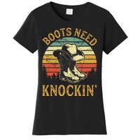 Boots Need Knockin Country Music Lover Women's T-Shirt