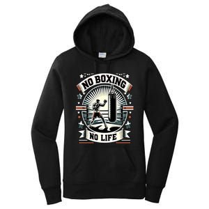 Boxing No Life Boxing Bag Ring Machine Gear Gift Women's Pullover Hoodie