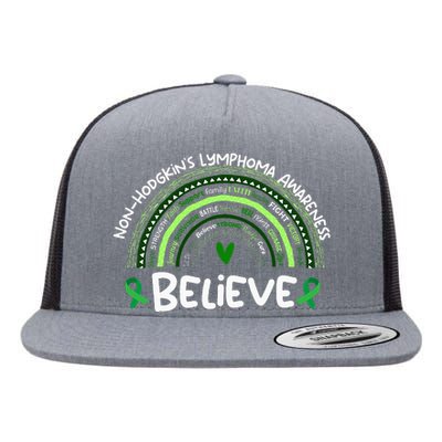 Believe NonhodgkinS Lymphoma Awareness Month Flat Bill Trucker Hat