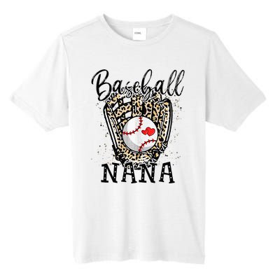 Baseball Nana Leopard Game Day Baseball Lover Mothers Day Tall Fusion ChromaSoft Performance T-Shirt