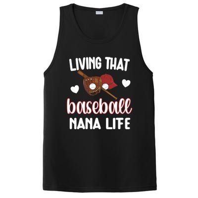 Baseball Nana Life Baseball Grandma Nana Gift PosiCharge Competitor Tank