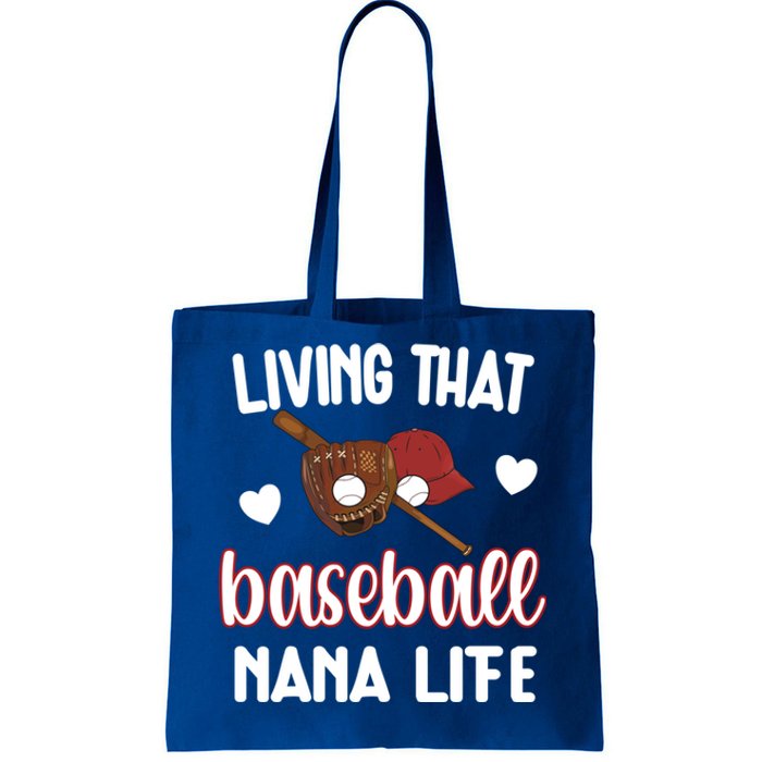 Baseball Nana Life Baseball Grandma Nana Gift Tote Bag