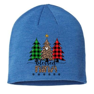 Blessed Nina Leopard Christmas Pine Tree Xmas Gift Sustainable Beanie