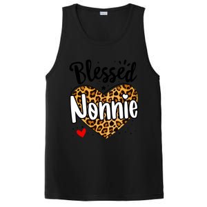 Blessed Nonnie Leopard Print Nana Mother's Day Grandma Mama Cool Gift PosiCharge Competitor Tank