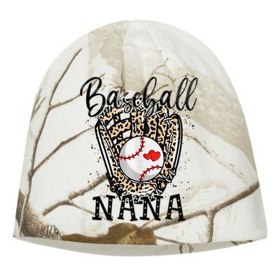 Baseball Nana Leopard Game Day Baseball Lover Mothers Day Kati - Camo Knit Beanie