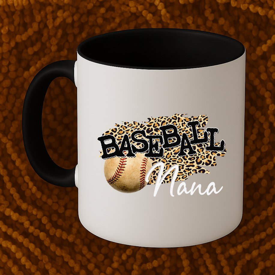 Baseball Nana Leopard Mother's Day Mug