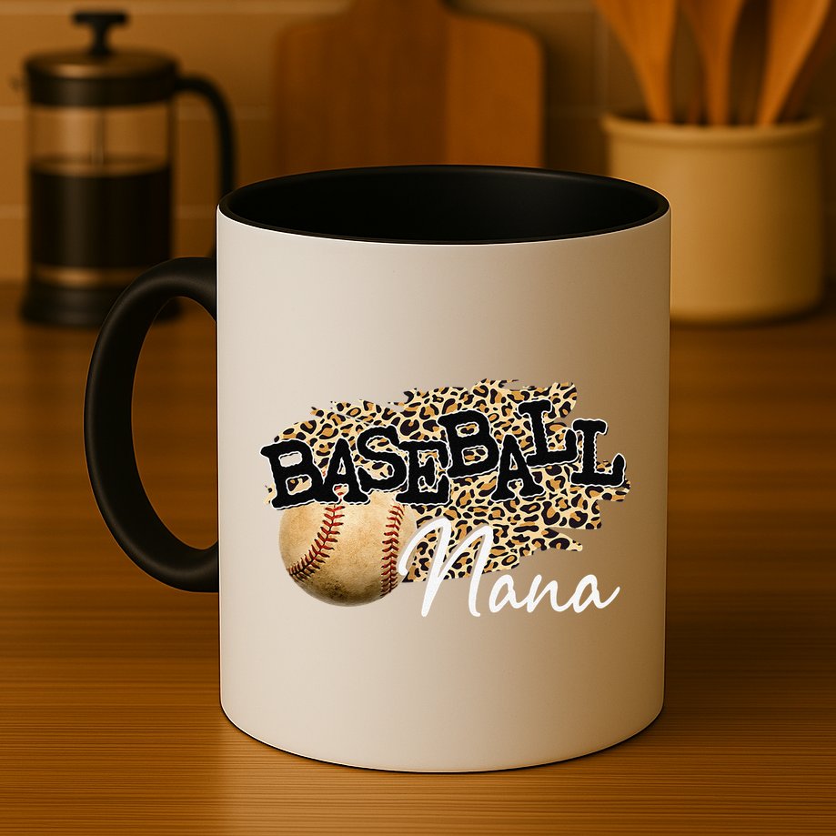 Baseball Nana Leopard Mother's Day Mug