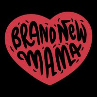 Brand New Mama Heart Gift Drawstring Bag