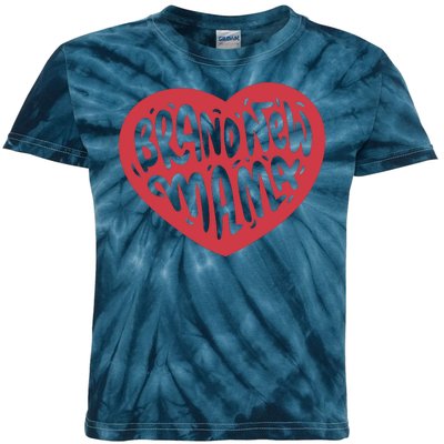 Brand New Mama Heart Gift Kids Tie-Dye T-Shirt