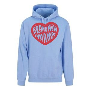 Brand New Mama Heart Gift Unisex Surf Hoodie