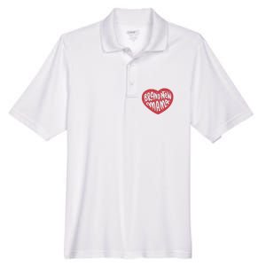 Brand New Mama Heart Gift Men's Origin Performance Pique Polo