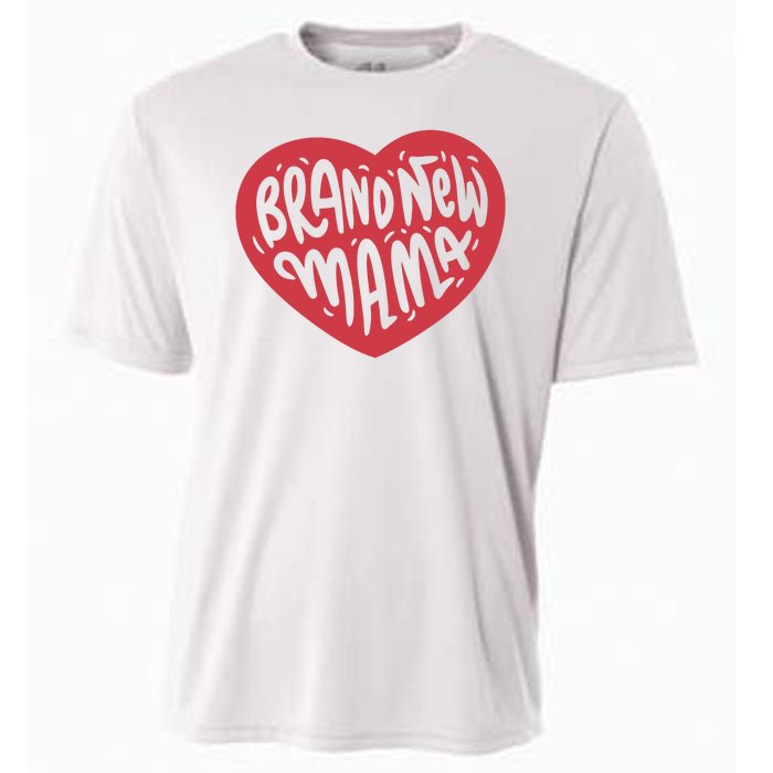 Brand New Mama Heart Gift Cooling Performance Crew T-Shirt